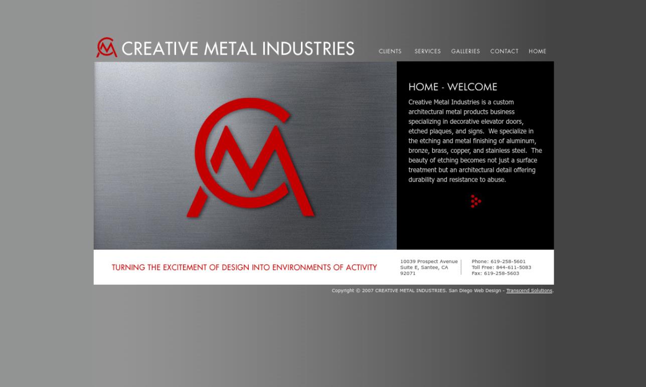 Creative Metal Industries Inc Metal Etching